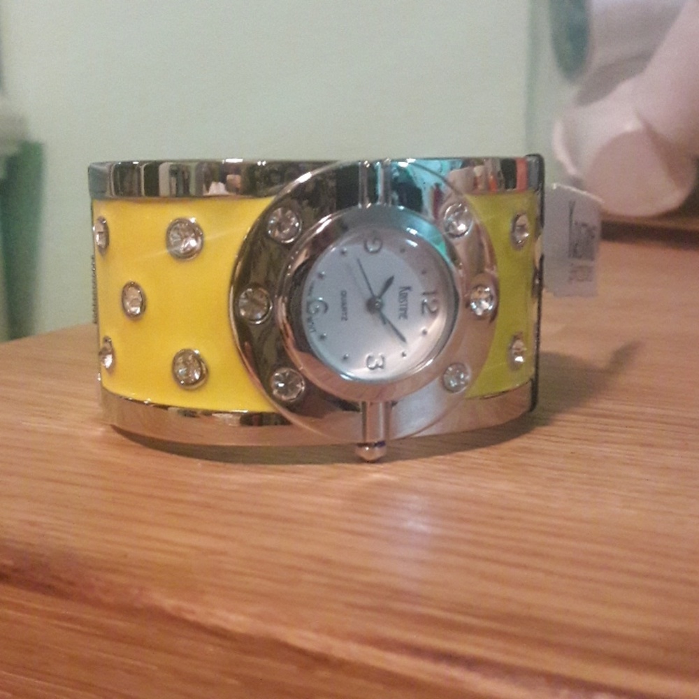 Yellow Cuff Watch